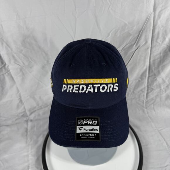Nashville Predators Hat Cap Strap Back Navy Blue NHL Hockey Mens One Size - Picture 6 of 7